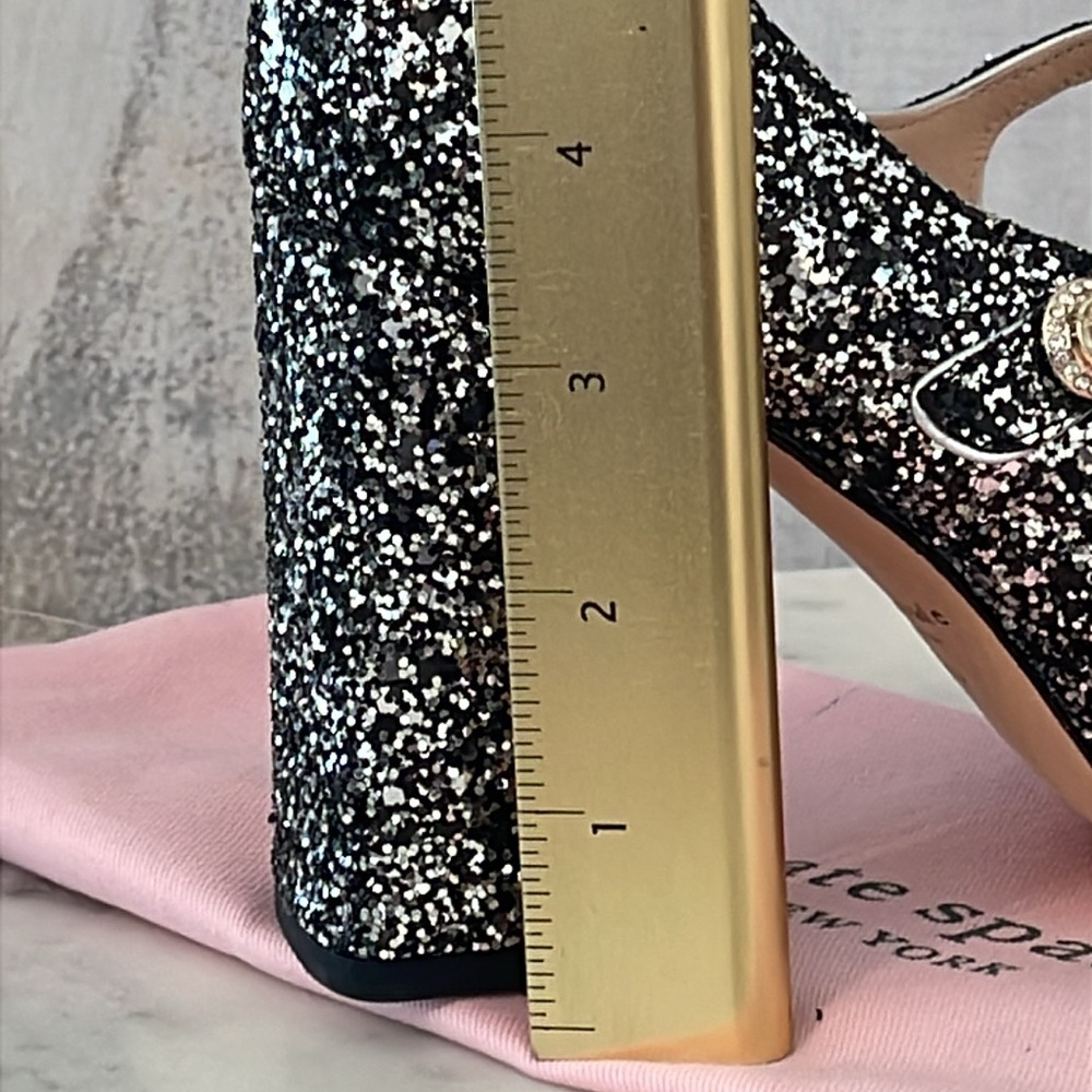 Kate Spade Maren Silver and Black Glitter (7B) 💗🎁😍 - Picture 7 of 7